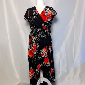 Dream of Me Floral Hi/Lol Floral Maxi Dress Medium